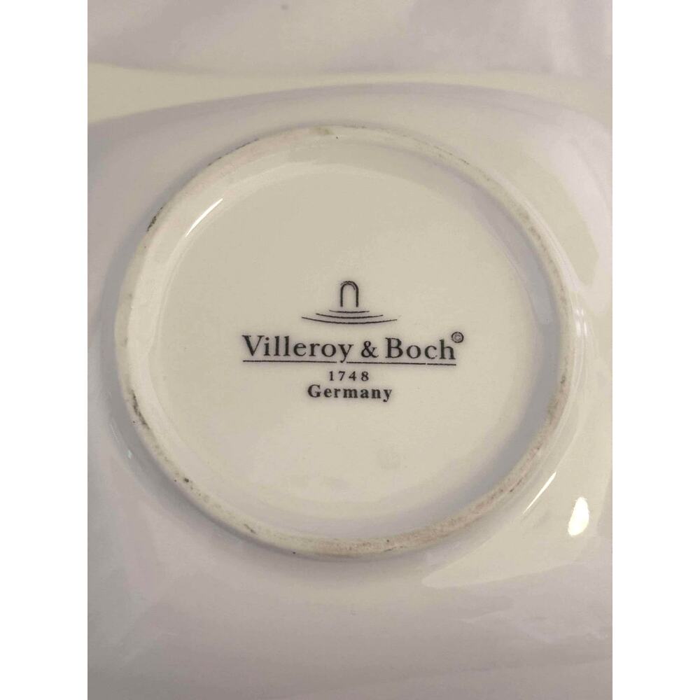 VILLEROY & BOCH 1748 Set of 2 New Wave White Cafe Soup Cereal Bowl 7” Germany - Picture 4 of 4